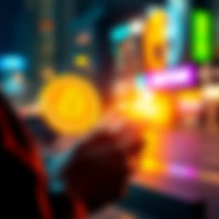 A person using a mobile device to buy MUTUUM coins through Trust Wallet with Moonpay.