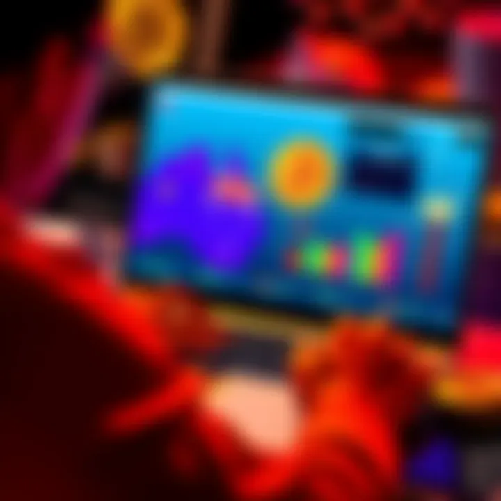 Buying Bitcoin in Australia A person using a laptop to buy Bitcoin on a trusted exchange platform with Australian currency visible, symbolizing crypto investments.
