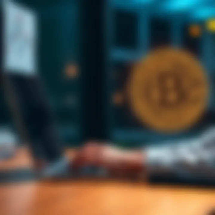 Buying Bitcoin on P2P Platforms A person using a laptop to buy Bitcoin on a peer-to-peer platform