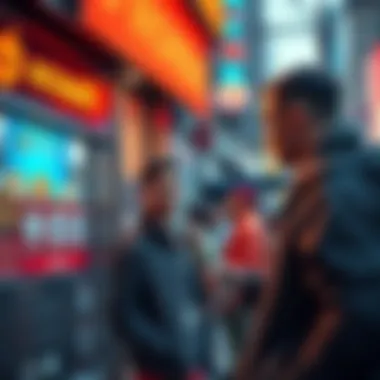 Buying Monero in New York A person exchanging cash for Monero at a local cryptocurrency kiosk in New York City, without a cell phone.