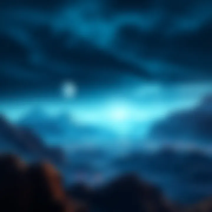 A serene digital landscape symbolizing the quiet phase of the cryptocurrency market, with subtle price charts and currency symbols.