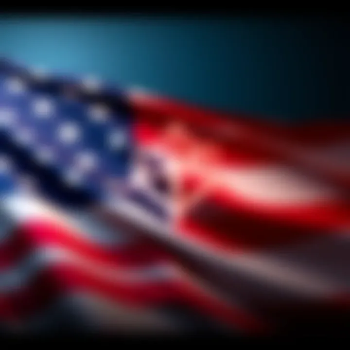 Cardano logo in front of the U.S. flag, symbolizing support from a government bill