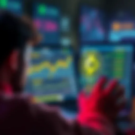 A person looking concerned while viewing a cryptocurrency exchange on a laptop, focusing on Monero cashing out options.