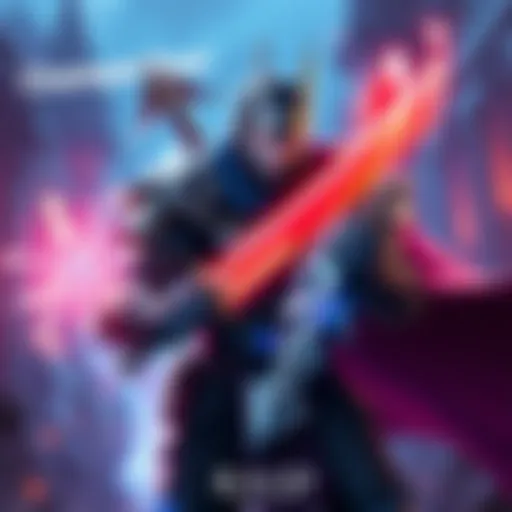 A digital character, Kael, a warrior with a sword and armor, ready for battle in a fantasy setting. He's glowing with power, symbolizing strength for new players.