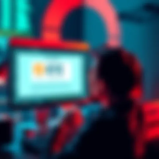 Changelly KYC Chaos A frustrated person looking at a computer screen displaying a KYC verification message, symbolizing issues with Changelly's process
