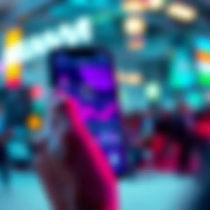 A person using the Helium App on a smartphone to change the mining currency from HNT to Solano
