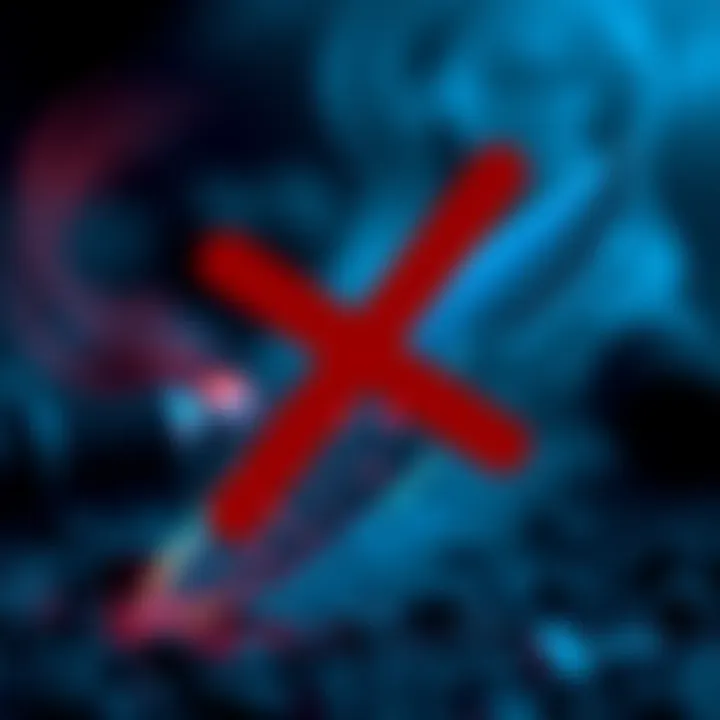 Circle's USDC Policy A graphic showing a knife with a red cross over it, representing Circle's ban on using USDC for knife purchases.