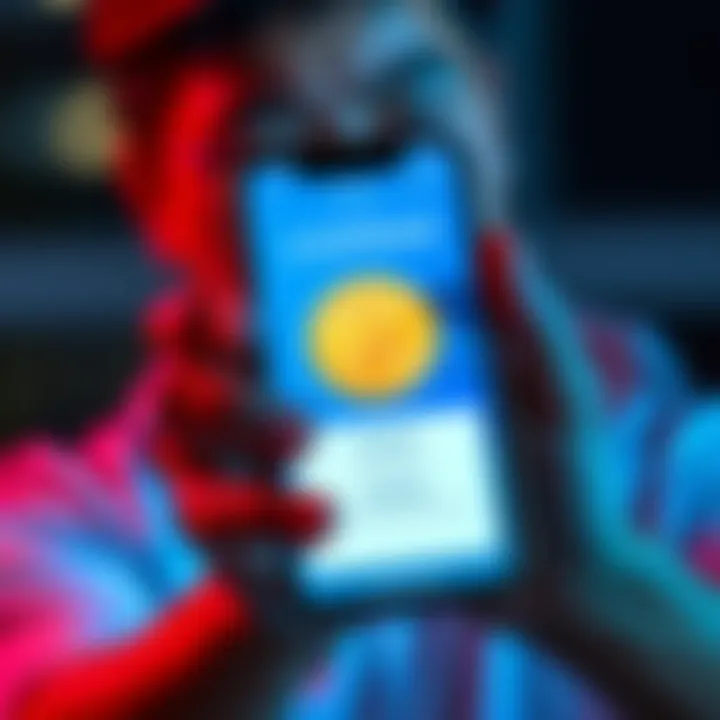 Individual looking distressed while holding a smartphone displaying the Coinbase app, representing the loss of funds due to a breach