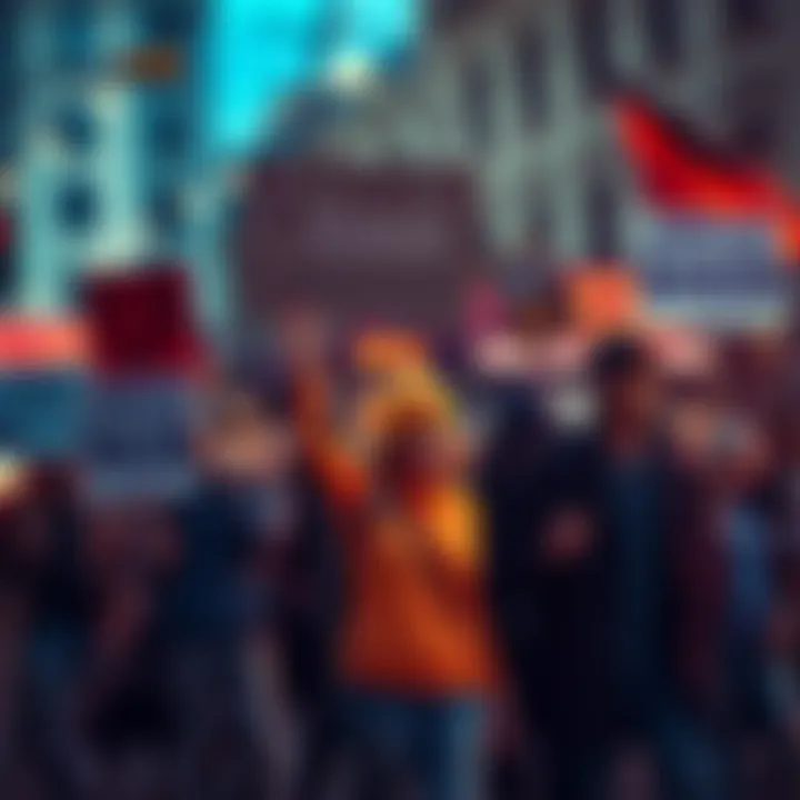A group of individuals holding signs demanding justice for losses from Coinbase hack