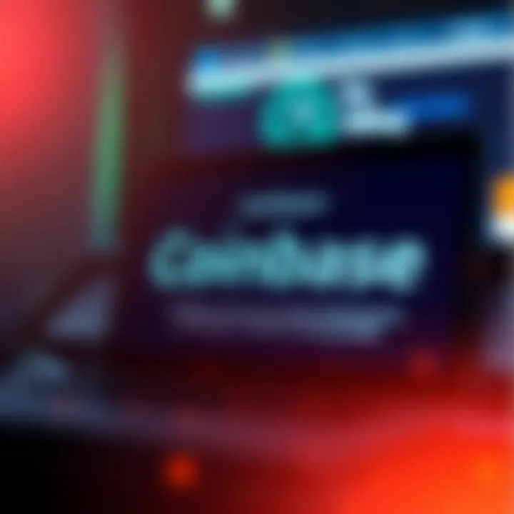 A visual of a Coinbase maintenance notice on a digital screen with a clock icon indicating downtime.