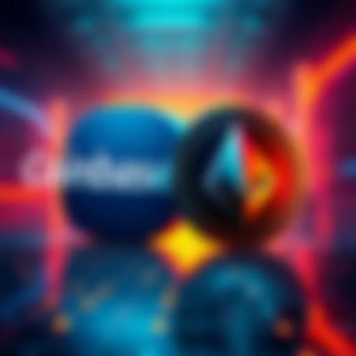 Coinbase and Monero A digital illustration showing the Coinbase logo alongside the Monero logo, symbolizing potential cryptocurrency acceptance.