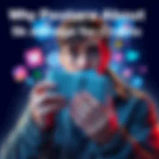 A person looking worried while holding a cold wallet, with cryptocurrency symbols in the background, and social media icons around them.