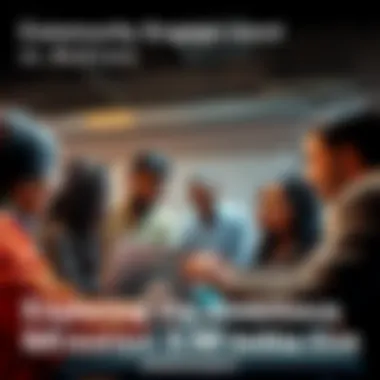 A diverse group of people collaborating on a project, sharing ideas and working together to solve problems, representing the Mission 3M initiative.