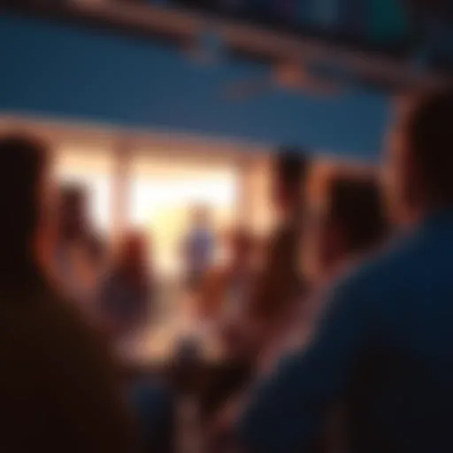 People engaging in a lively discussion about current events in a group setting