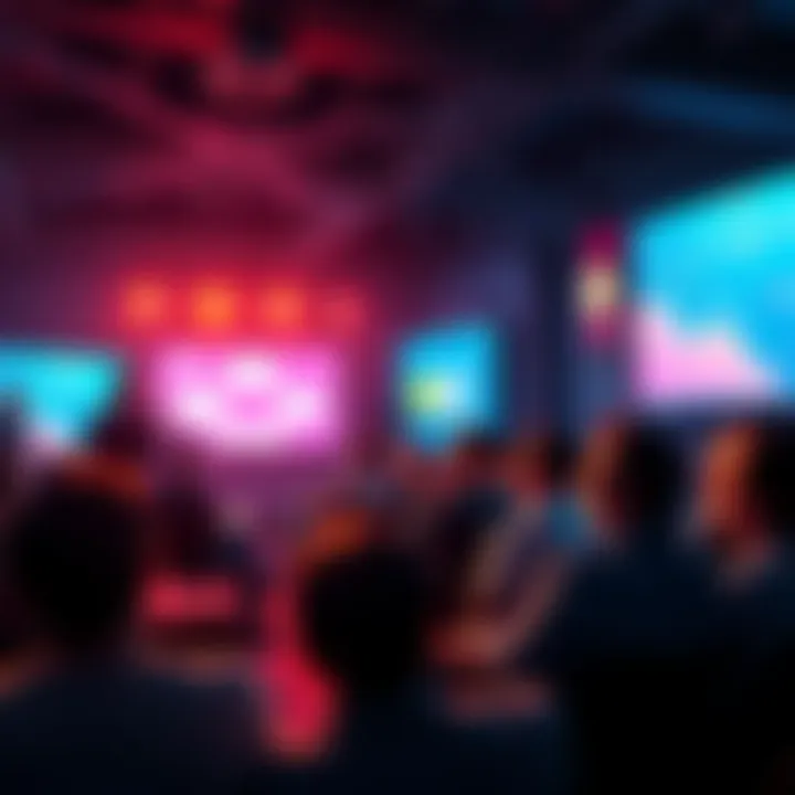 Community Event on Cryptocurrency Scams Fraud experts discussing cryptocurrency scams at a community event with an audience listening attentively