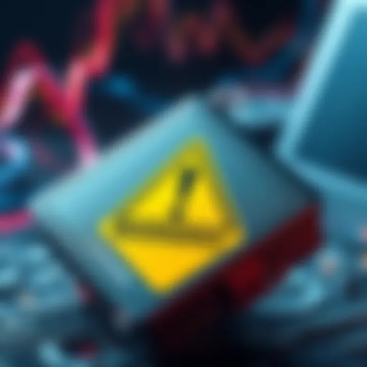 A Ledger hardware wallet with a warning sign, symbolizing security concerns after a crypto loss.