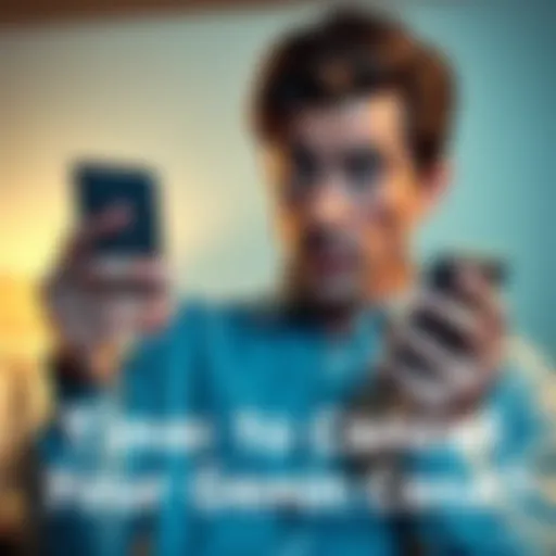 A person looking worried while holding a Gemini credit card and a phone, contemplating their options about customer service issues.