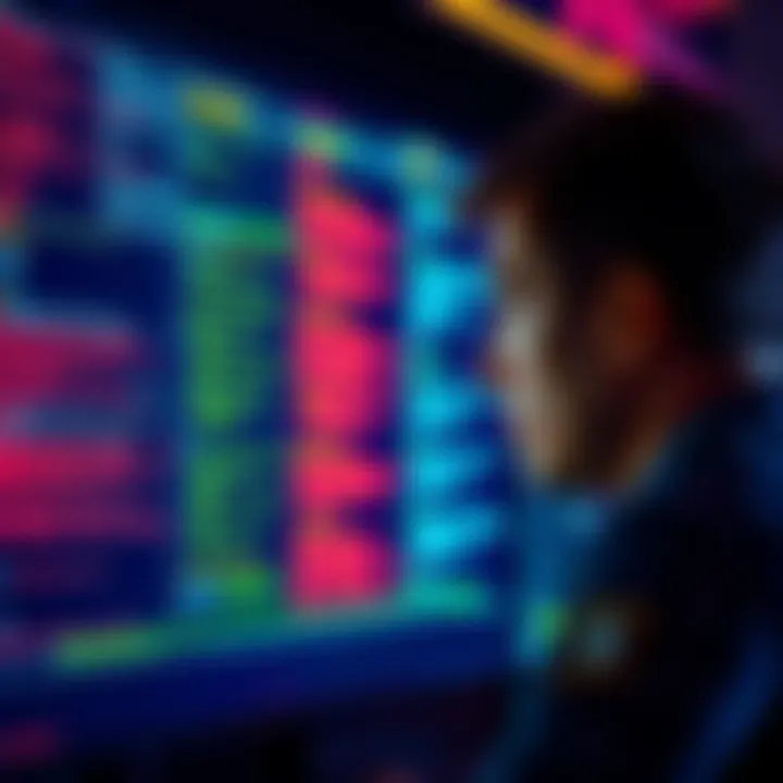 A person looking at a computer screen displaying different contract method call codes and protocols, highlighting the complexity of ABI interfaces.
