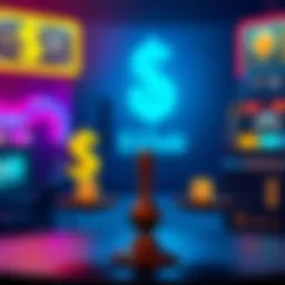 A visual representation of weighing options between converting $1 to 33ab and saving for a bigger reward in a gaming context