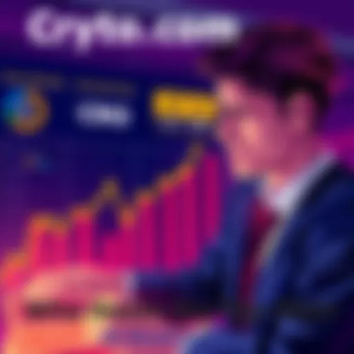 A graphic showing major CRO holders and investment risks, with a worried person looking at a chart.