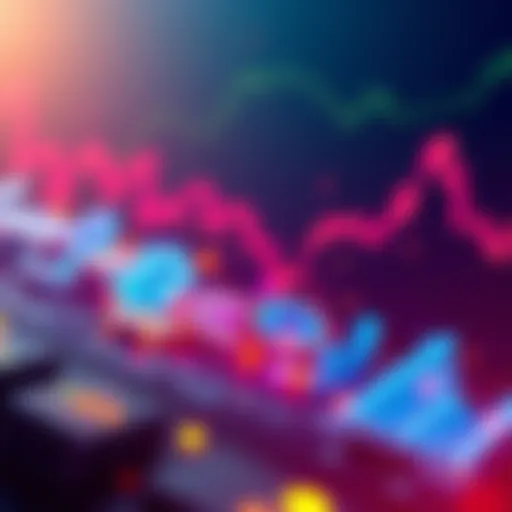 A vibrant graph showing altcoins on the rise, symbolizing the excitement around crypto trends for 2025.