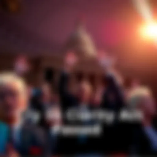 US House of Representatives members celebrating the passage of the Crypto Clarity Act