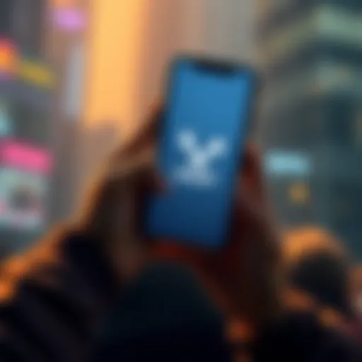 Person holding a phone displaying XRP logo, feeling wealthy and optimistic about future investments.