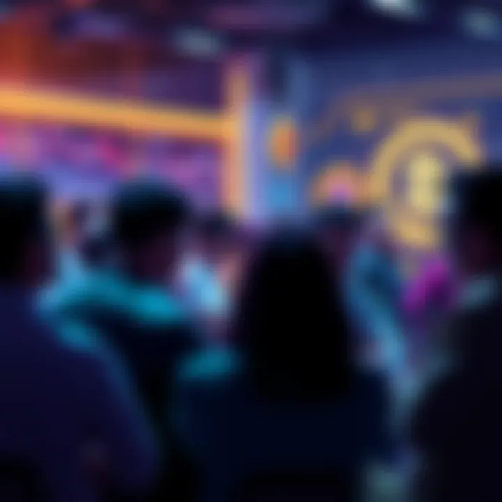 People engaging in a discussion about cryptocurrency trends, focusing on Ethereum and updates.