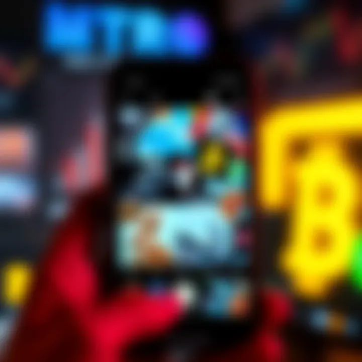 A collage of memes, trading screenshots, and crypto-related images displayed on a smartphone's camera roll, reflecting the digital currency culture.