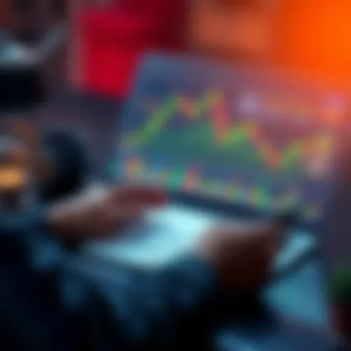 A person analyzing cryptocurrency charts on a laptop with a notepad and pen, highlighting key strategies for successful investing.