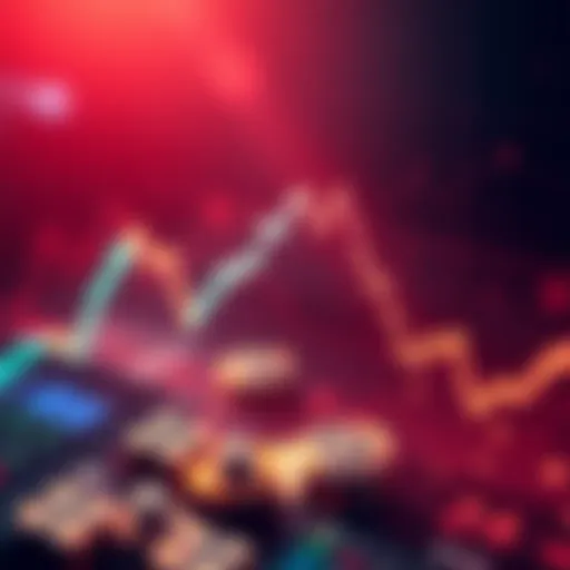 Graph showing sharp drop in cryptocurrency values during market turmoil
