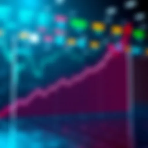 Graph showing a downward trend in cryptocurrency values over four days