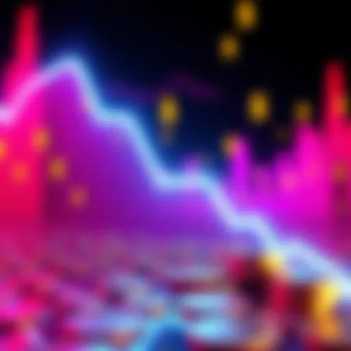 A graphic showing a downward trend with coins and dollar signs, symbolizing a significant loss in cryptocurrency values
