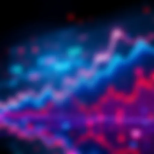Graph showing a rising trend in cryptocurrency market with XLM remaining flat