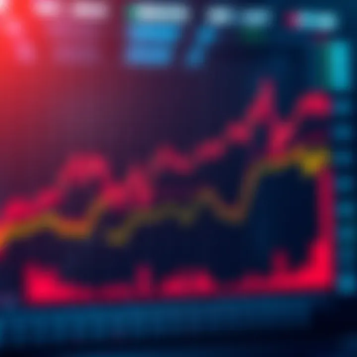 A chart showing varied prices of cryptocurrencies on different platforms, illustrating price differences for traders.