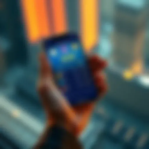 A person holding a smartphone with a crypto wallet app open, showing referral earnings in the display
