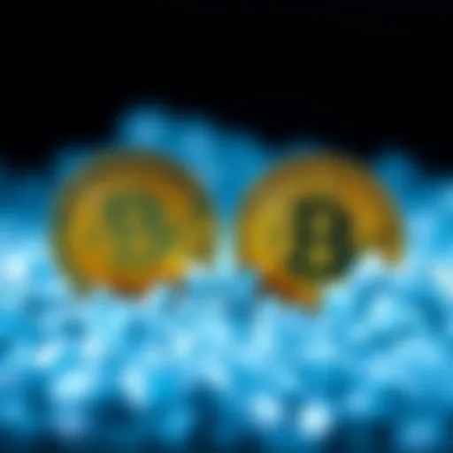 Visual representation of Kaspa's high coin supply alongside Bitcoin's limited supply, highlighting the differences in scarcity.