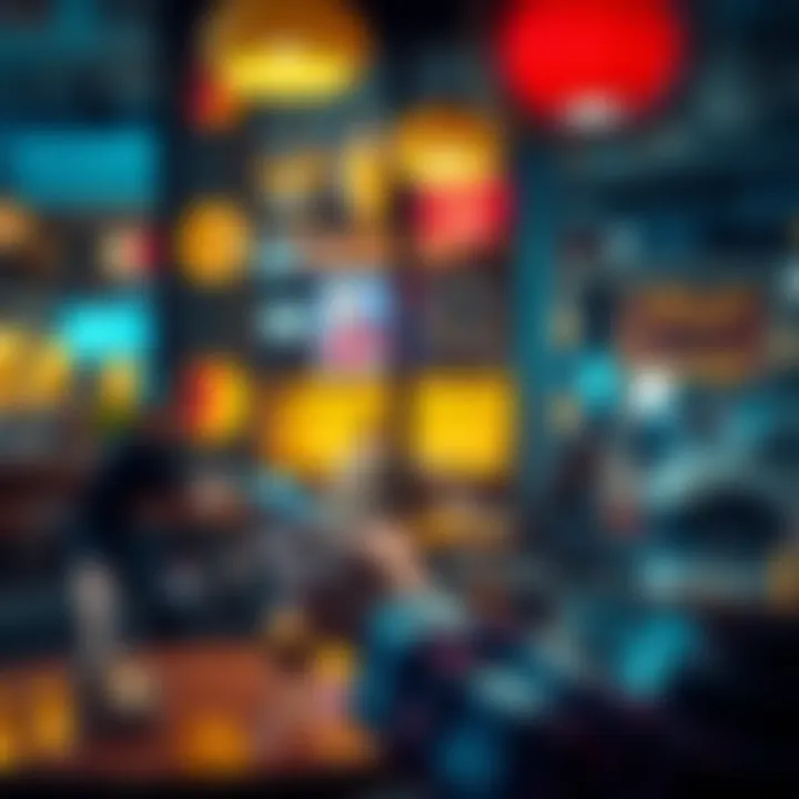 Cryptocurrency in Daily Life A person using a smartphone to make a payment with cryptocurrency at a cafe, showcasing the integration of digital currency in everyday transactions.
