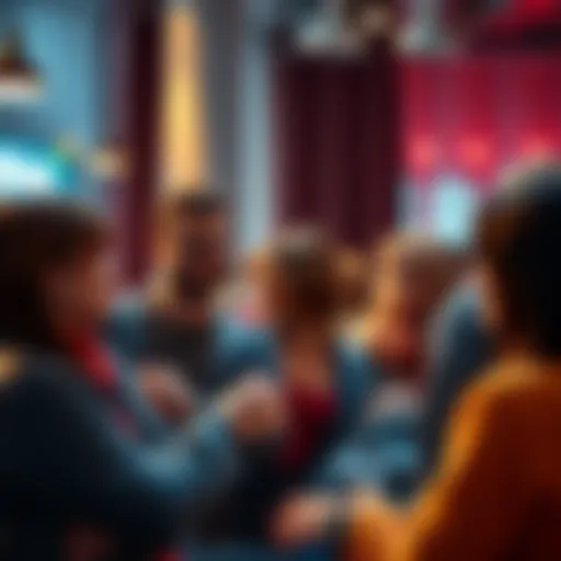 A group of people sharing experiences about Curve and potential fraud concerns in a casual setting
