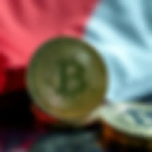 A graphic showing Bitcoin coins with the Czech flag, symbolizing the legal challenge over Bitcoin ownership in the Czech Republic.