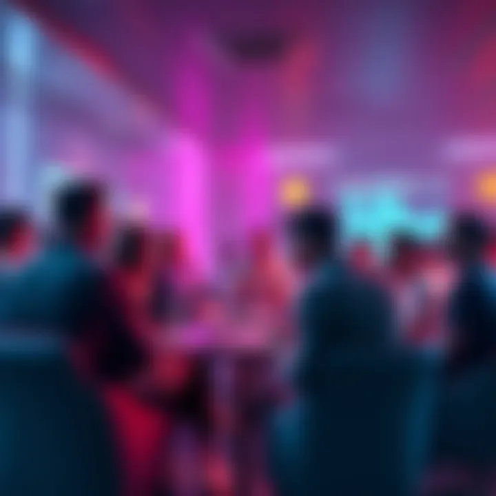 Group of people discussing cryptocurrency in a chat room setting, exchanging ideas and warnings about scams.
