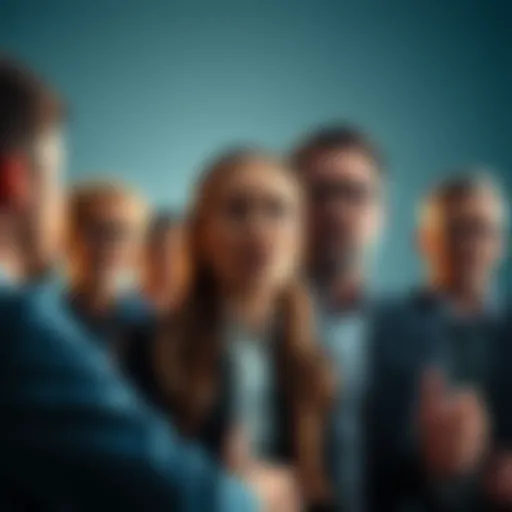 A group of people engaged in a heated discussion, representing different viewpoints on controversial topics, with expressive gestures and serious expressions.