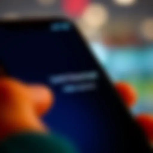 A close-up of a smartphone screen showing a 'Limit Reached' error message while attempting a transaction.