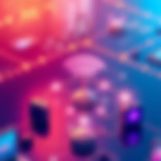 Illustration of a decentralized Wi-Fi mesh network connecting multiple devices, showing shared internet access and DPR token rewards.