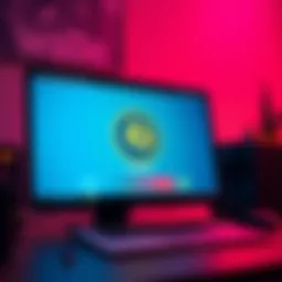 A computer screen showing the Electrum wallet syncing process with a progress bar and balance display