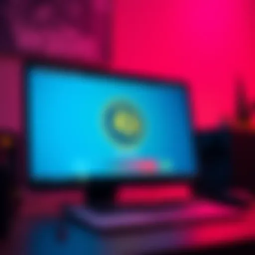 A computer screen showing the Electrum wallet syncing process with a progress bar and balance display