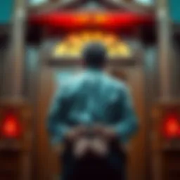 A man in handcuffs being led into a courthouse, reflecting the legal consequences of misusing Covid relief loans for gambling and cryptocurrency.