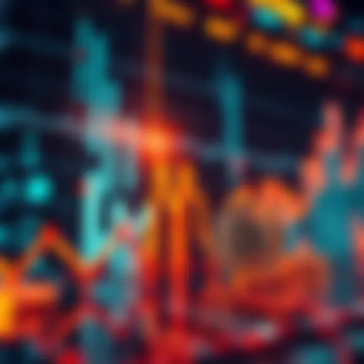 Visual representation of ETFs investing heavily in Bitcoin, showcasing a graph showing rising investments and Bitcoin icons
