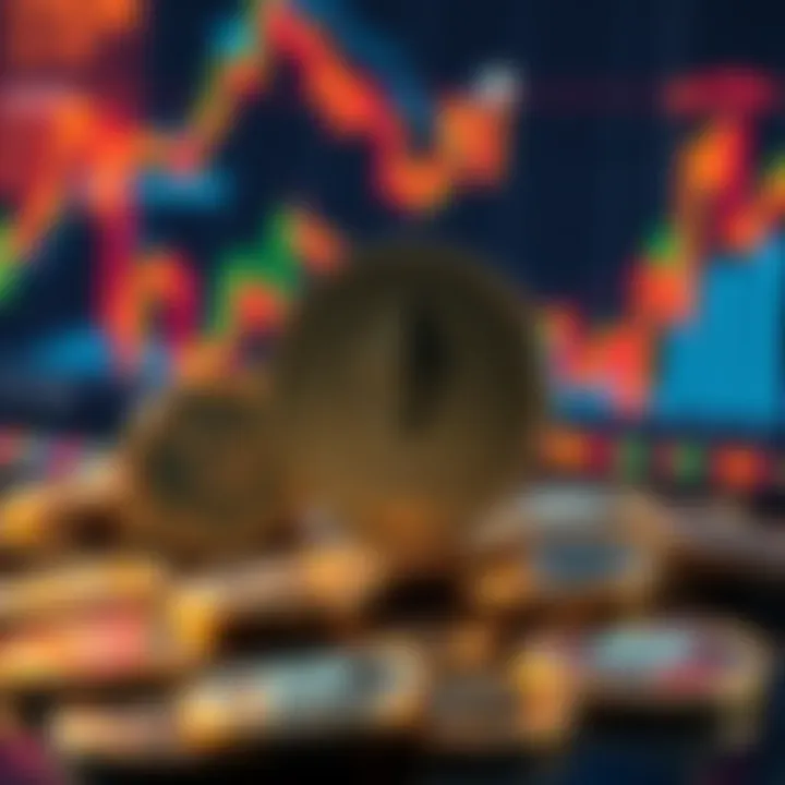 A graphic illustrating Treasury companies buying Ethereum, featuring ETH coins and financial charts in the background