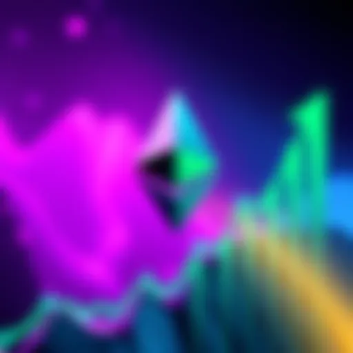 A visual representation of the Ethereum symbol with a green upward graph, symbolizing growth and potential during alt season.